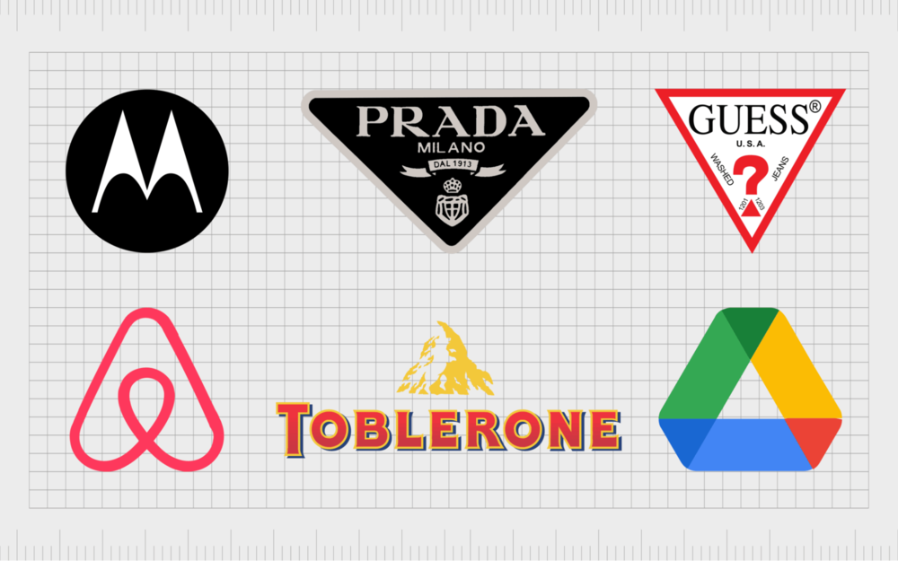 Logotipos baseados em triângulos