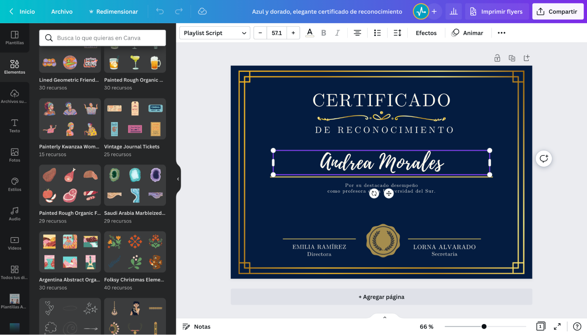 Canva te permite hacer certificados a partir de una plantilla Canva te permite hacer certificados a partir de una plantilla