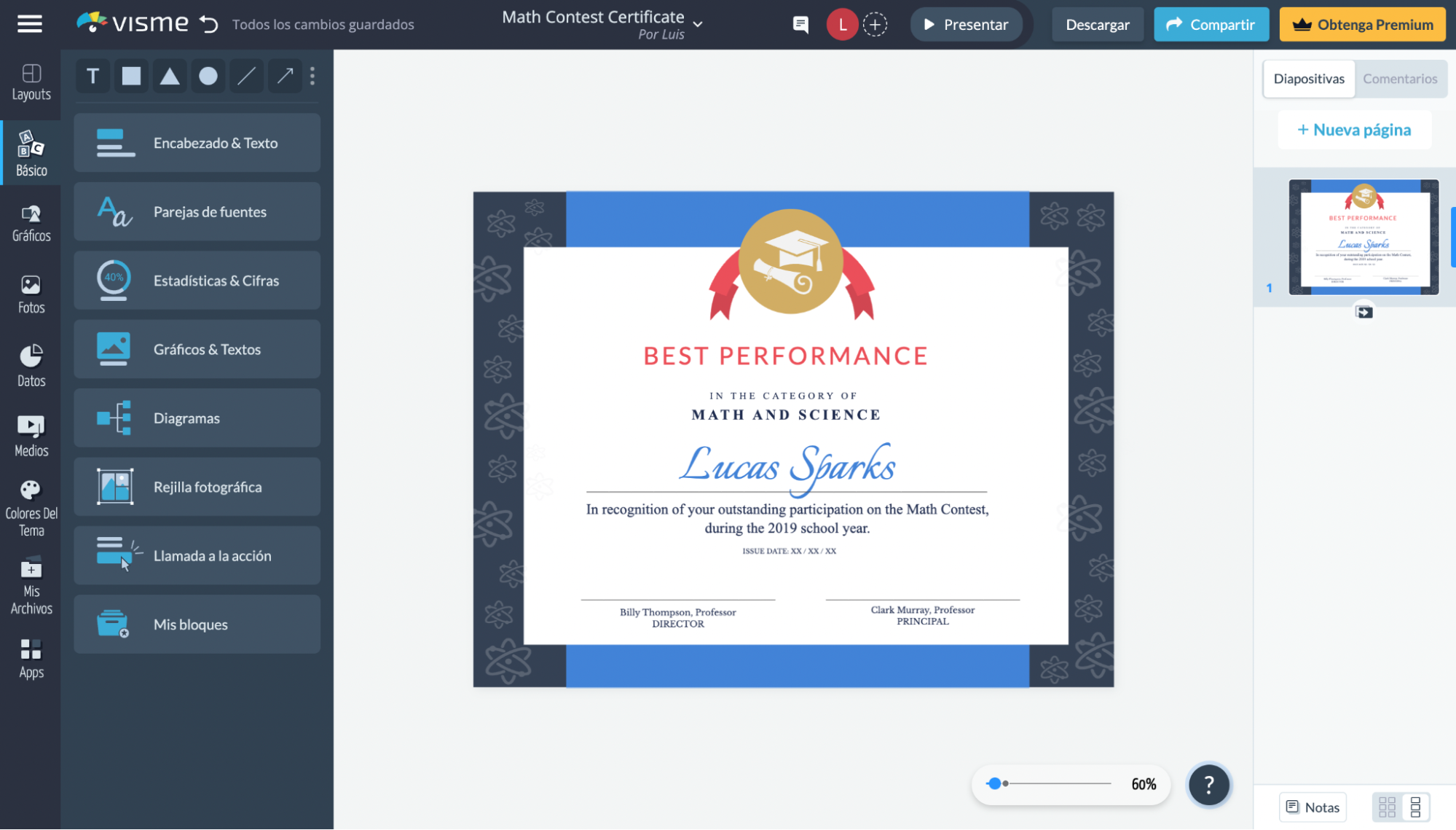 Los certificados para cursos hechos en Visme pueden lucir muy profesionales Los certificados para cursos hechos en Visme pueden lucir muy profesionales