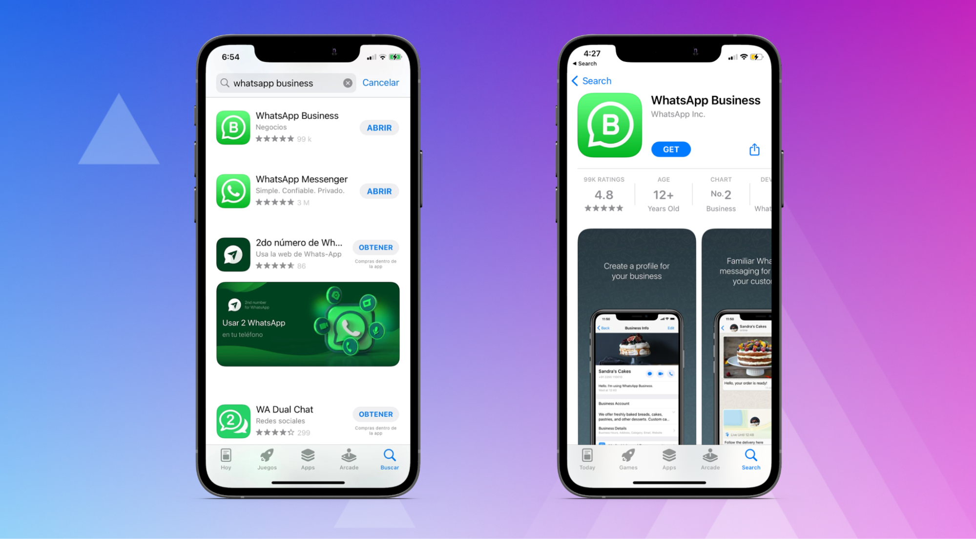 Lo primero que debes hacer es descargar la app de WhatsApp Business Lo primero que debes hacer es descargar la app de WhatsApp Business