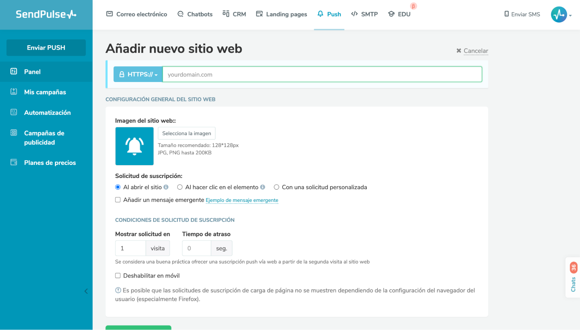 Equipa tu página de empresa digital con notificaciones web Equipa tu página de empresa digital con notificaciones web
