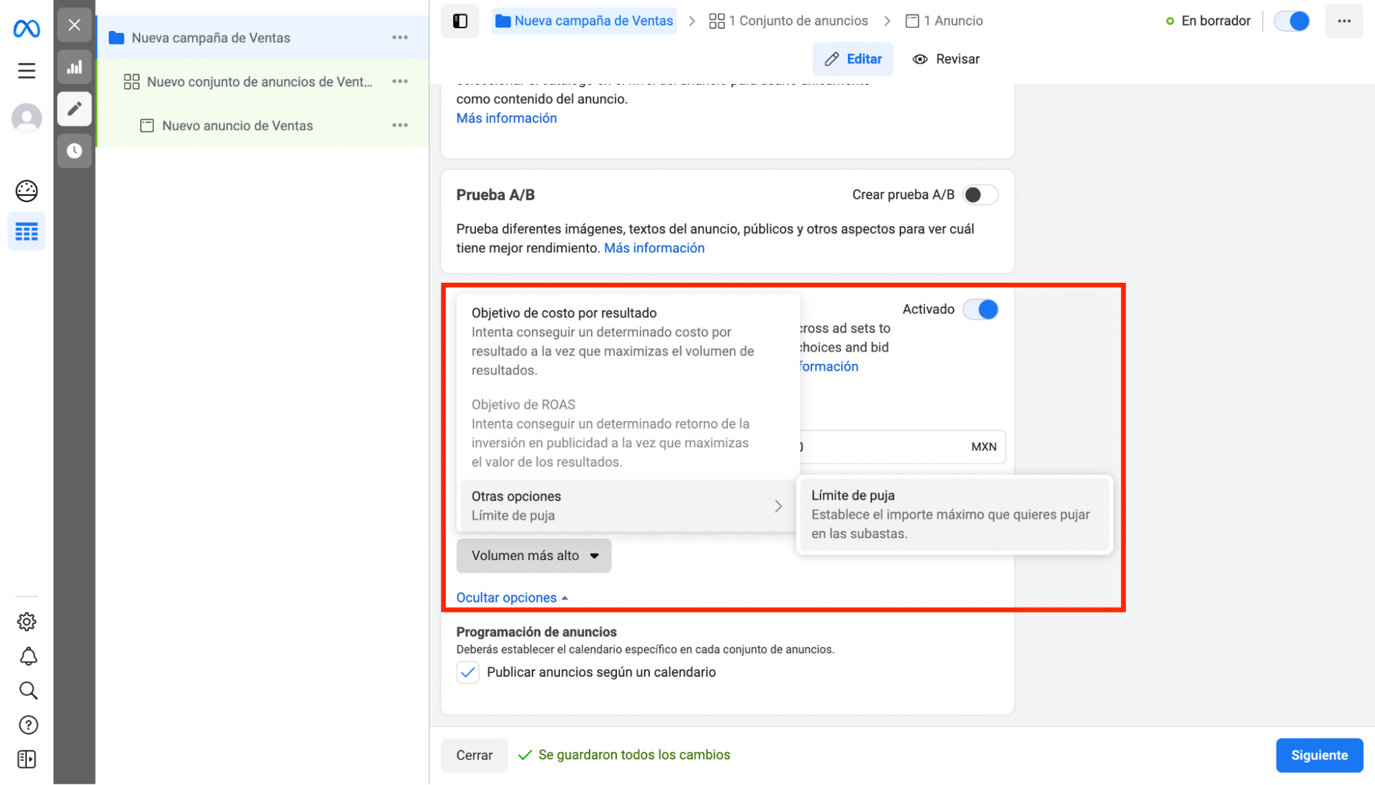 La puja es otro indicador para saber cuánto pagar por publicidad en Facebook La puja es otro indicador para saber cuánto pagar por publicidad en Facebook