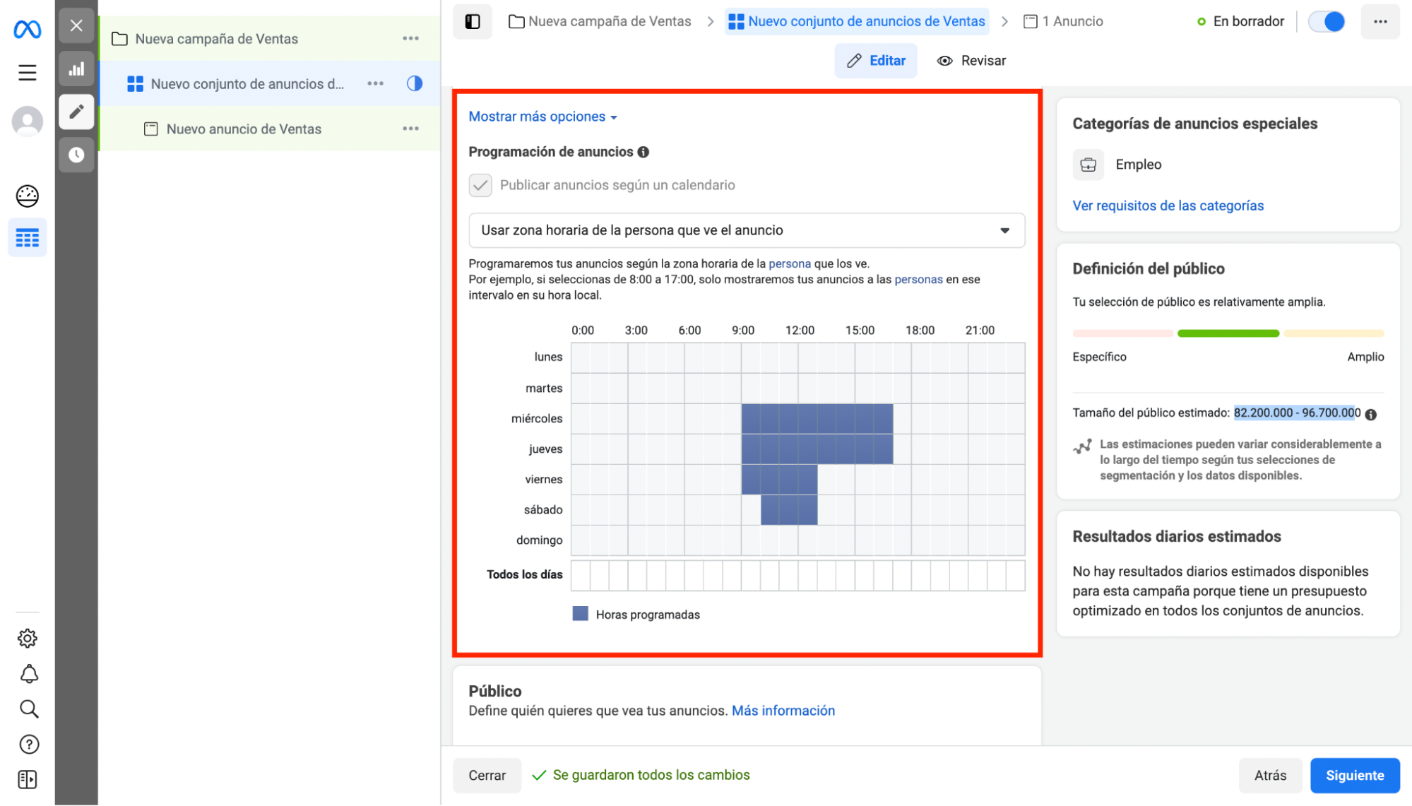 Los horarios de la publicidad en Facebook afectan el presupuesto Los horarios de la publicidad en Facebook afectan el presupuesto