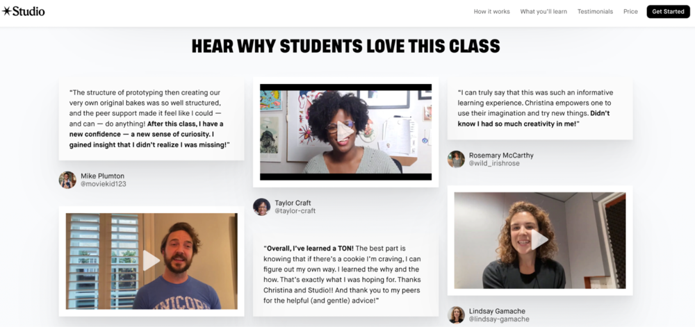 students’ testimonials students’ testimonials