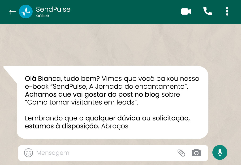 Exemplo de mensagem de saudação quando o cliente demonstra interesse mensagem-de-saudação-whatsapp-quando-o-cliente-demonstra-interesse