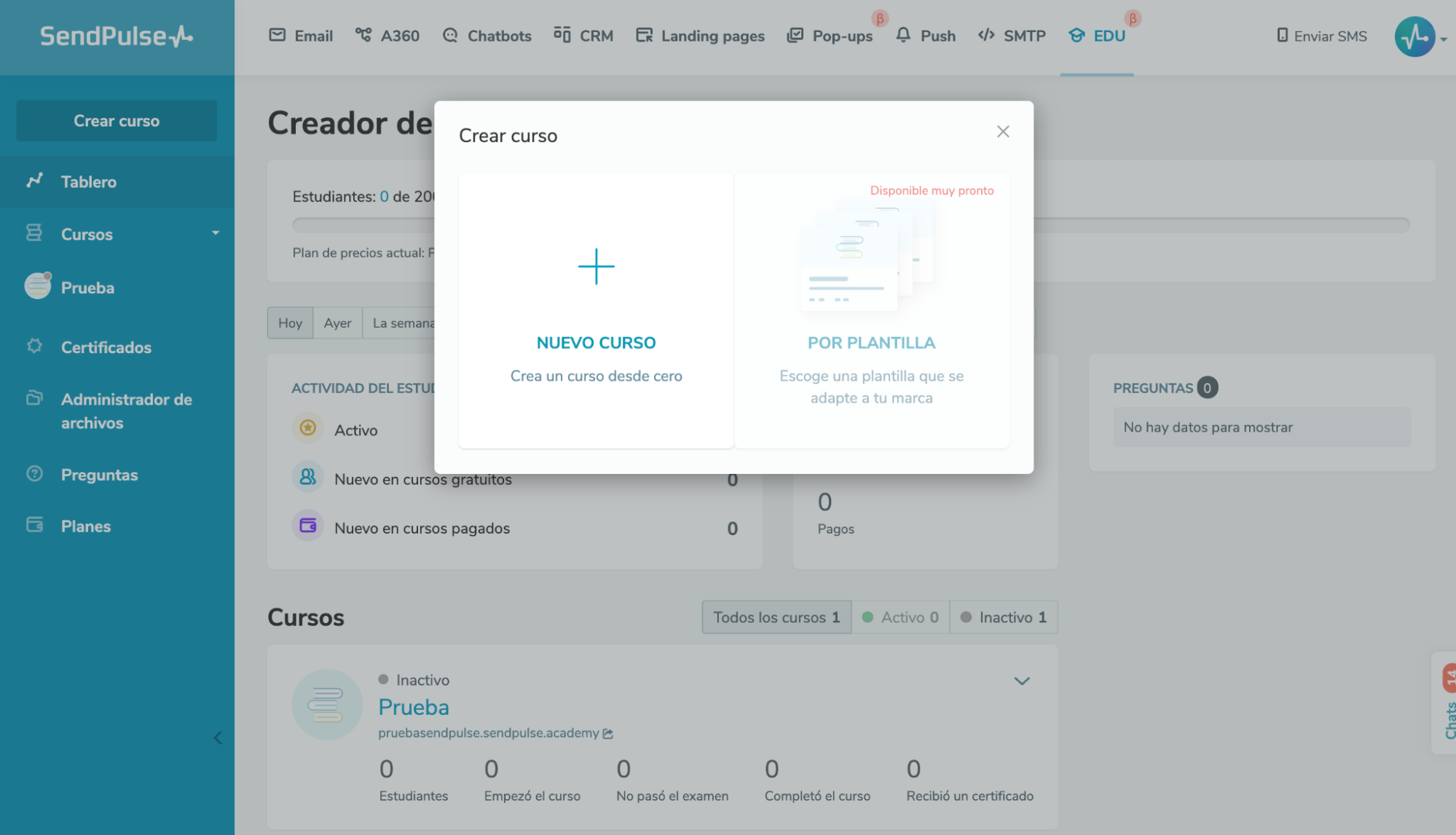 Crea un curso para desarrollar habilidades para un currículum en SendPulse Crea un curso para desarrollar habilidades para un currículum en SendPulse