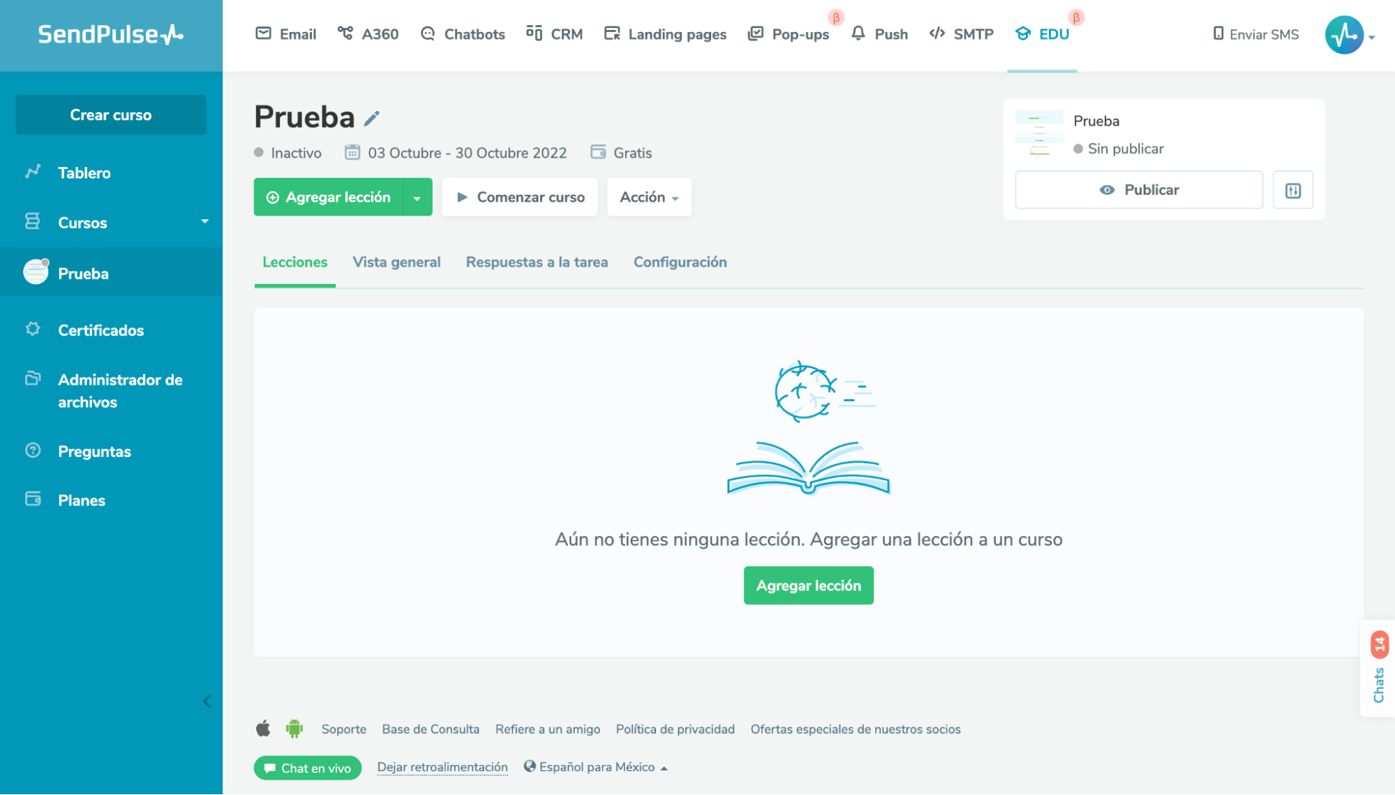 Agrega contenido para desarrollar habilidades y tu curso está listo Agrega contenido para desarrollar habilidades y tu curso está listo