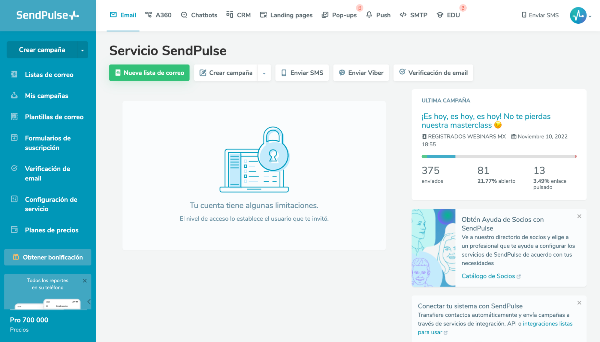 SendPulse es la mejor herramienta para hacer tus campañas mailing SendPulse es la mejor herramienta para hacer tus campañas mailing