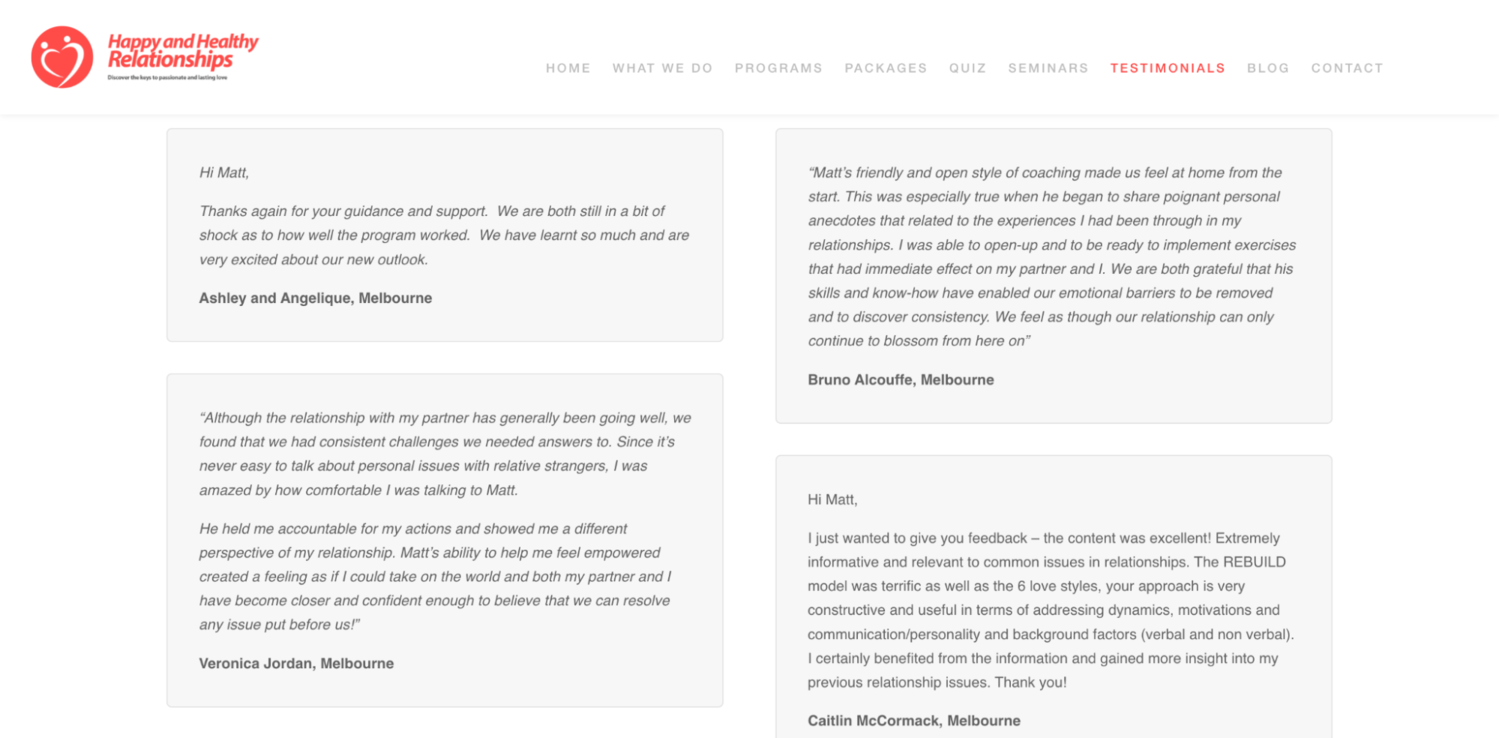 structure-free testimonials structure-free testimonials