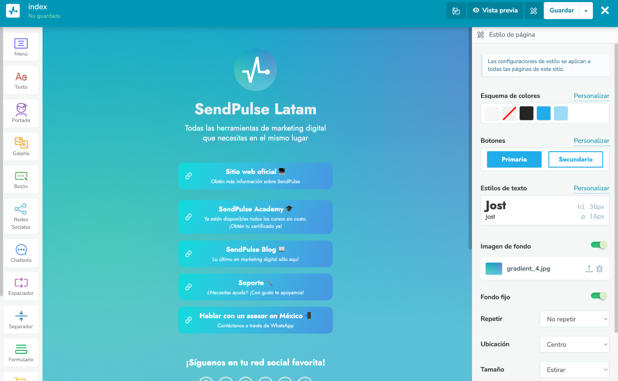 Un link en bio en Instagram generalmente te lleva a una landing page