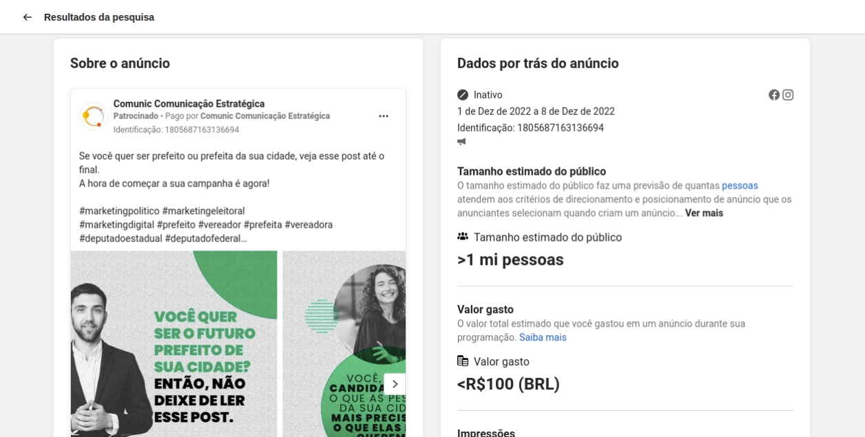 Ao clicar em “Ver detalhes do anúncio” você poderá ter acesso a todos os dados do anúncio e do perfil que o publicou Ao clicar em “Ver detalhes do anúncio” você poderá ter acesso a todos os dados do anúncio e do perfil que o publicou