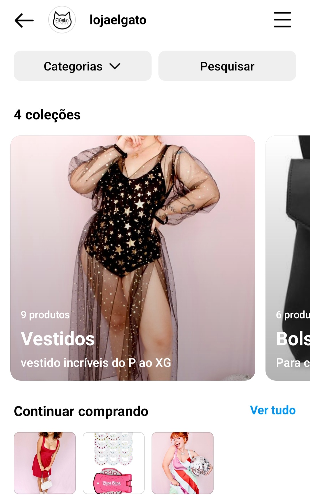 Exemplo de catálogo dividido por produtos semelhantes. Exemplo de catálogo dividido por produtos semelhantes.