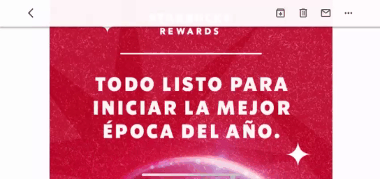 Campaña navideña de Starbucks con diseño y color a la ocasión Campaña navideña de Starbucks con diseño y color a la ocasión