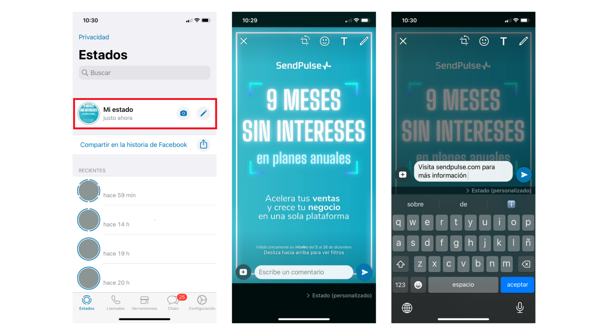 Las historias son una herramienta importante para la publicidad en WhatsApp Las historias son una herramienta importante para la publicidad en WhatsApp