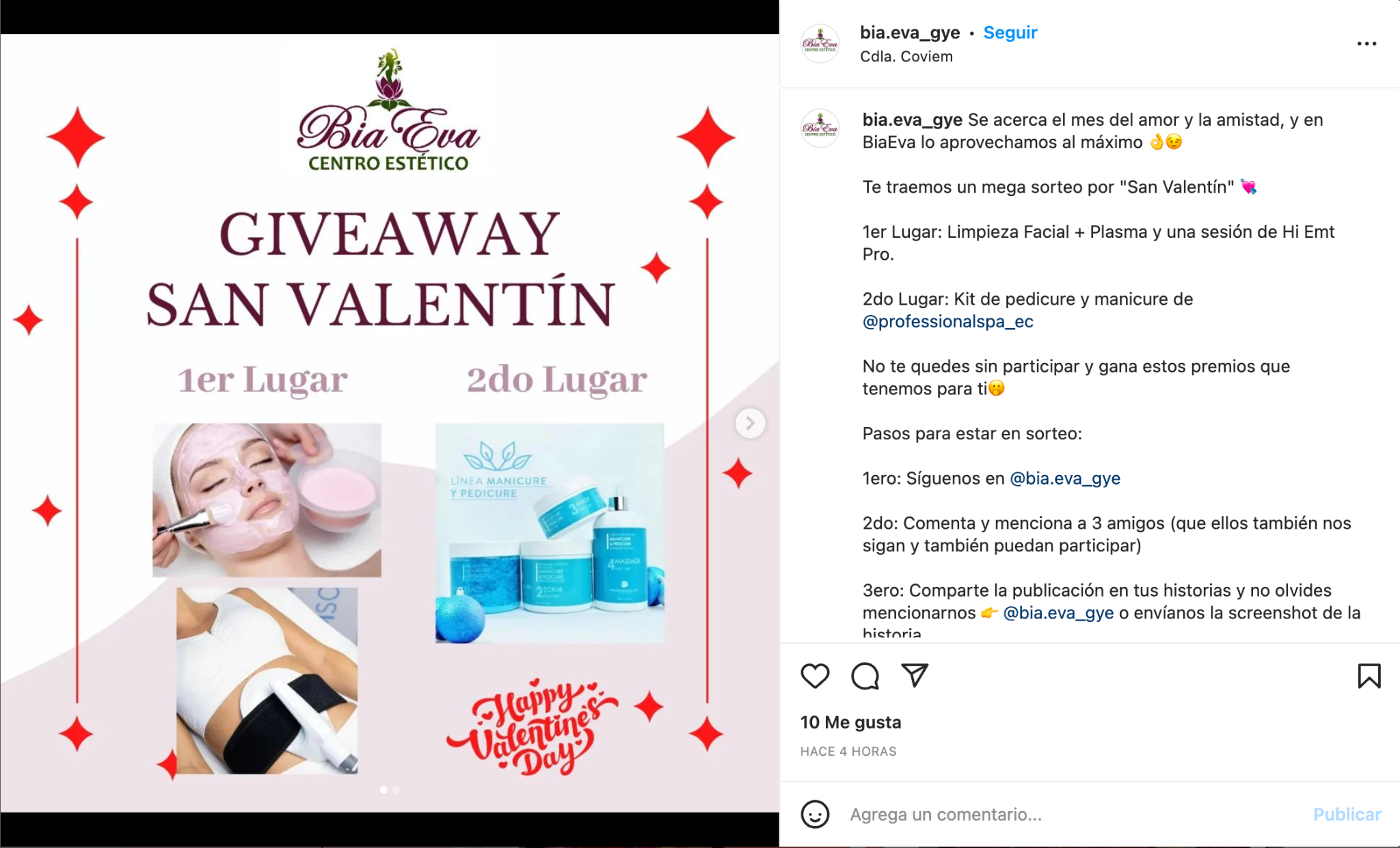 Para tu campaña de San Valentín un giveaway es efectivo Para tu campaña de San Valentín un giveaway es efectivo