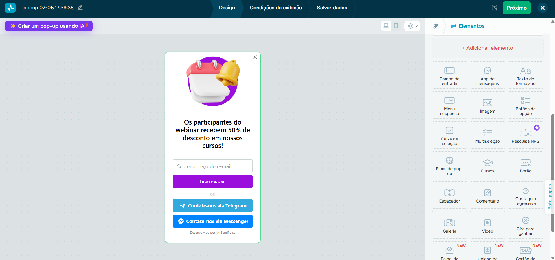 construtor-de-pop-ups-sendpulse