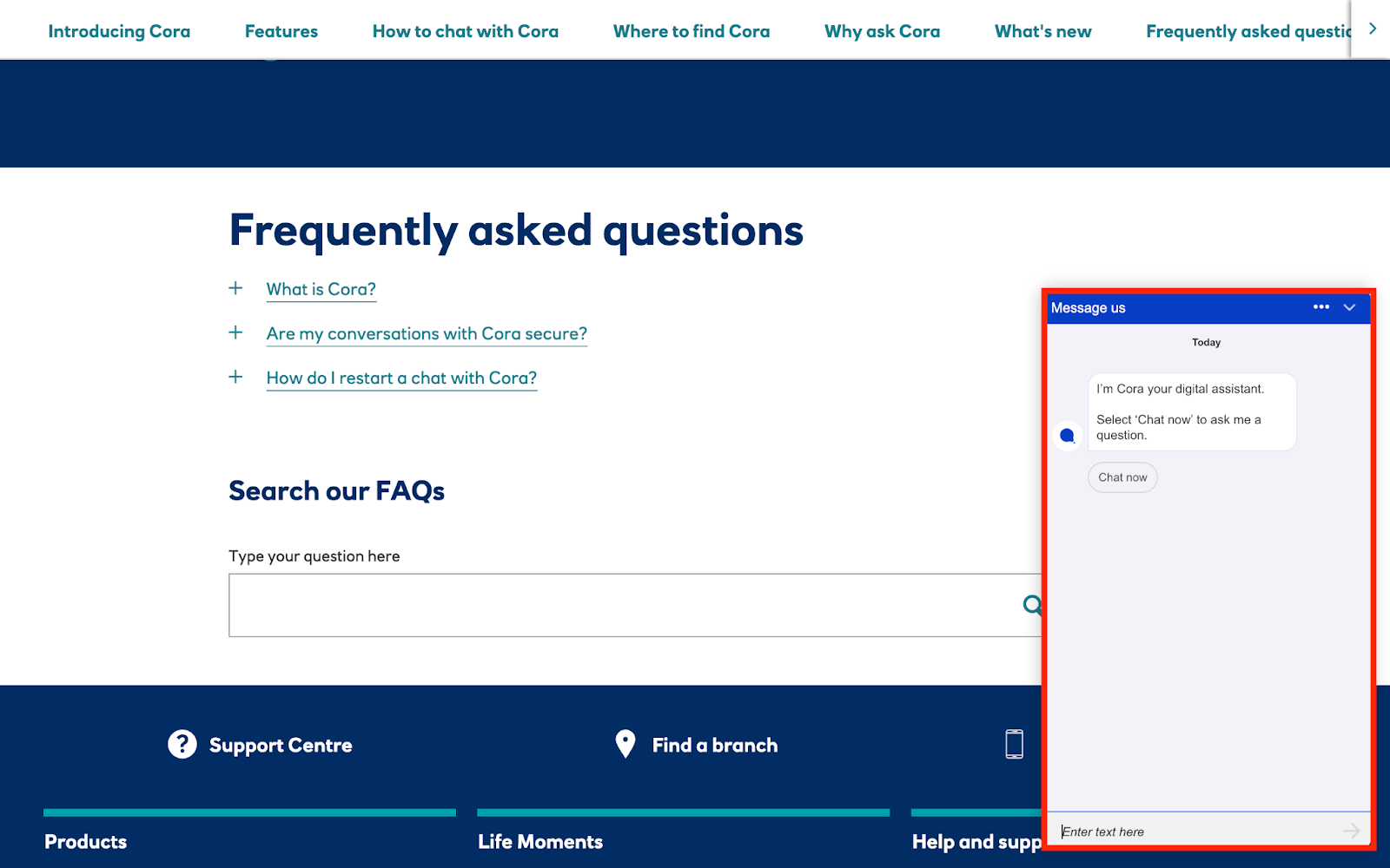 Cora es el mejor ejemplo de chatbot en los servicios bancarios Cora es el mejor ejemplo de chatbot en los servicios bancarios