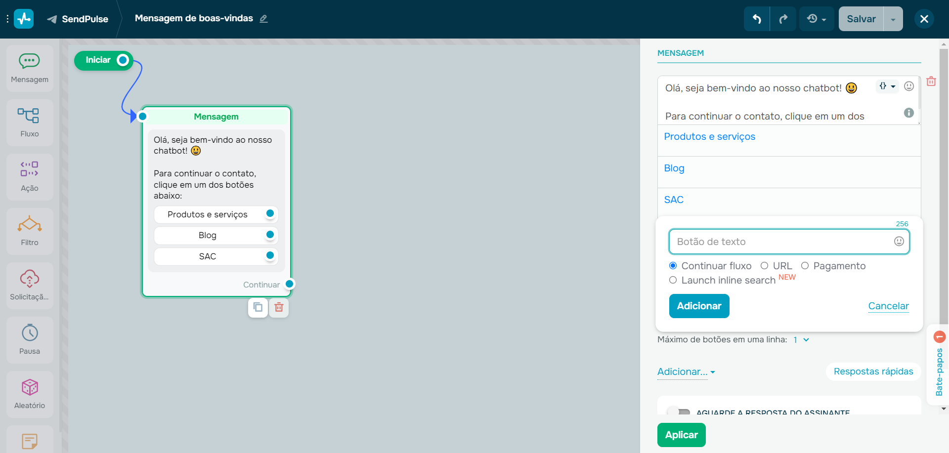mensagem-de-agradecimento-ao-cliente-servico-de-chatbot-da-sendpulse mensagem-de-agradecimento-ao-cliente-servico-de-chatbot-da-sendpulse