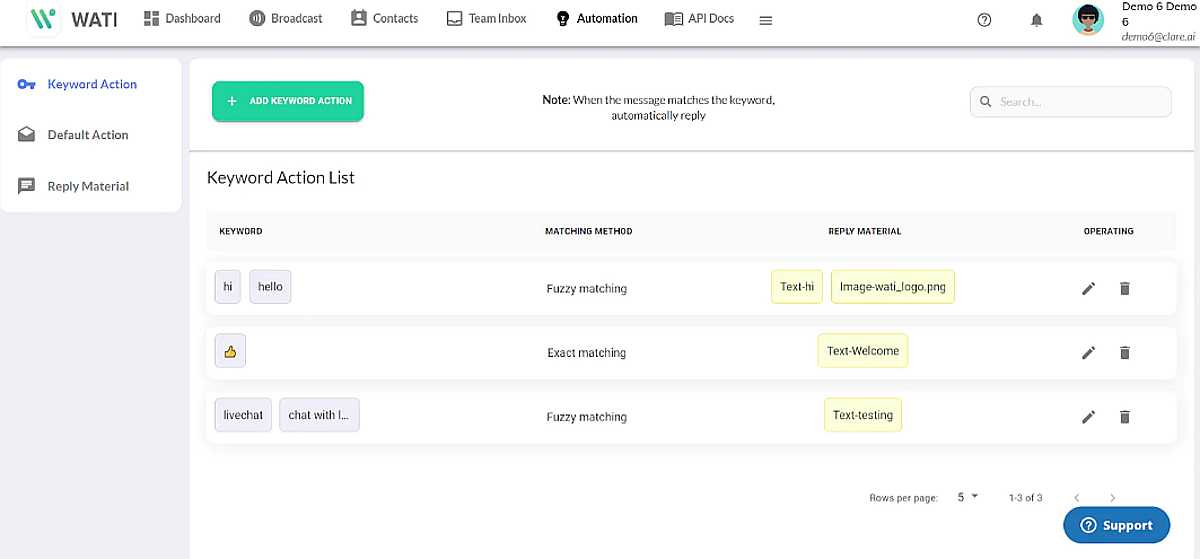 Wati es otra gran herramienta que brinda una WhatsApp Business API Wati es otra gran herramienta que brinda una WhatsApp Business API