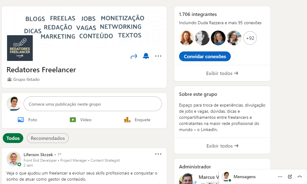 Grupos de redatores no LinkedIn podem te ajudar a precificar seu ebook Grupos de redatores no LinkedIn podem te ajudar a precificar seu ebook