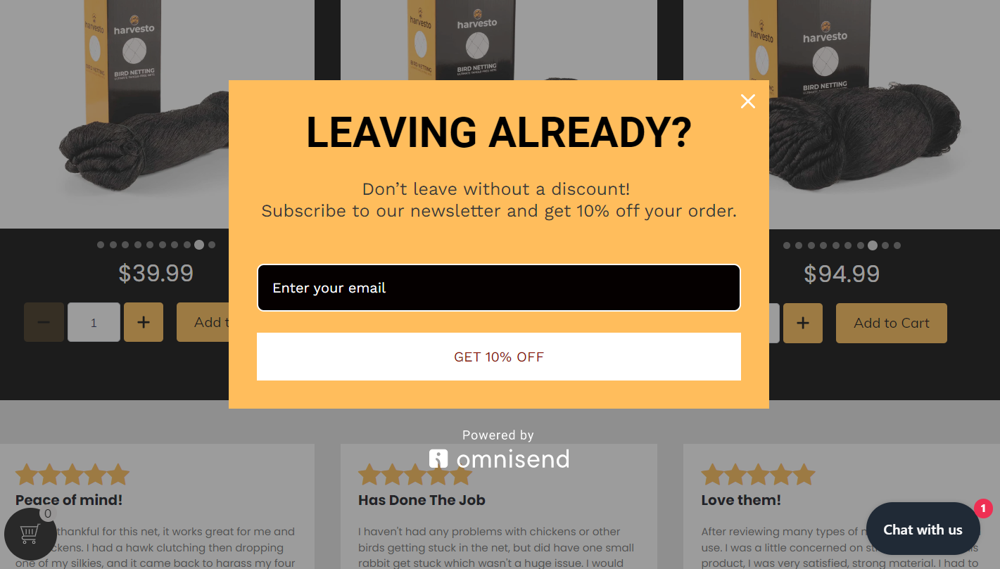 exit intent pop-up example exit intent pop-up example