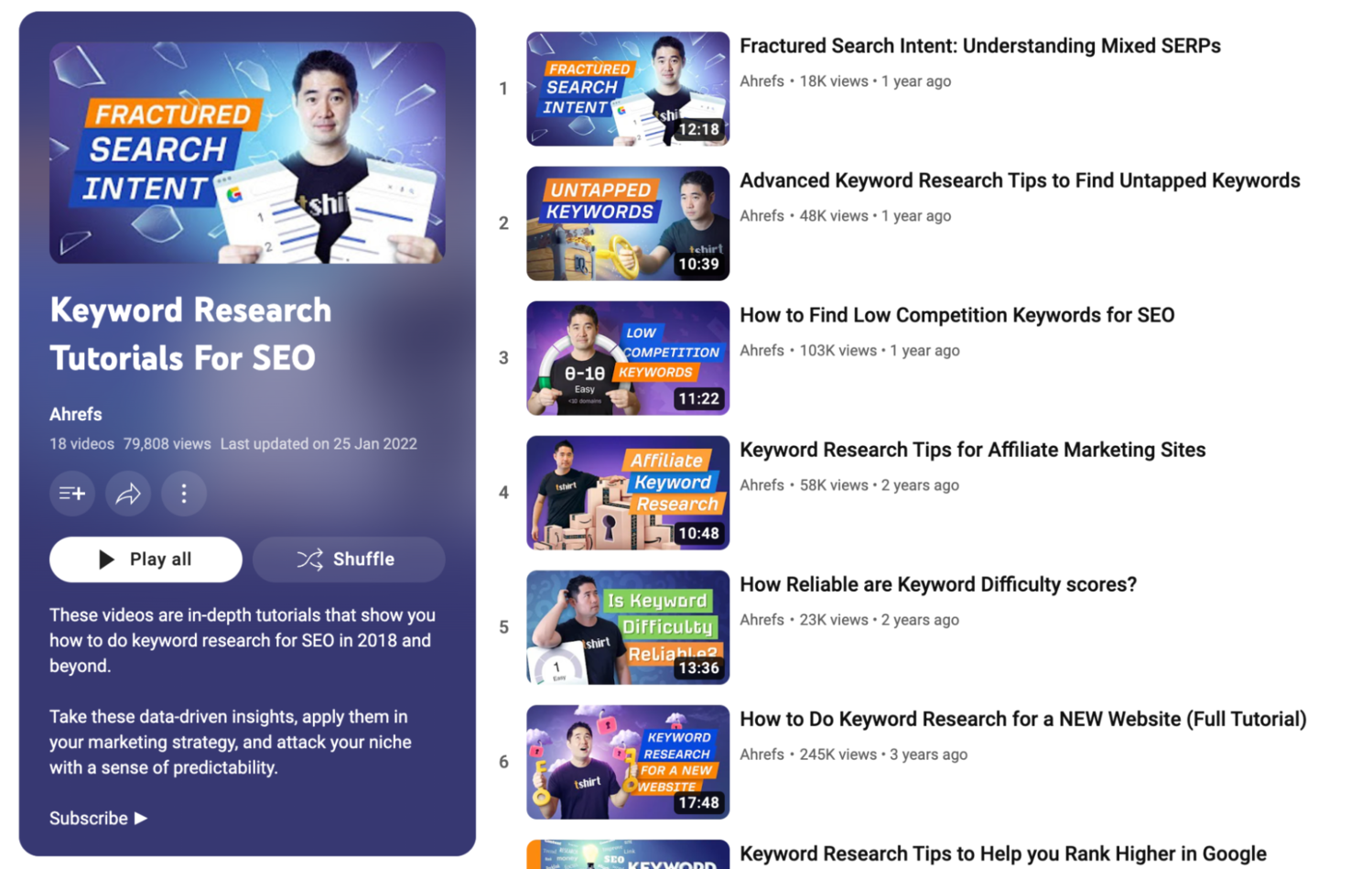 Oynatma listeleri, ilgili videoları gruplandırmanıza ve kullanıcıların konuya göre istediklerini bulmalarını kolaylaştırmanıza olanak tanır