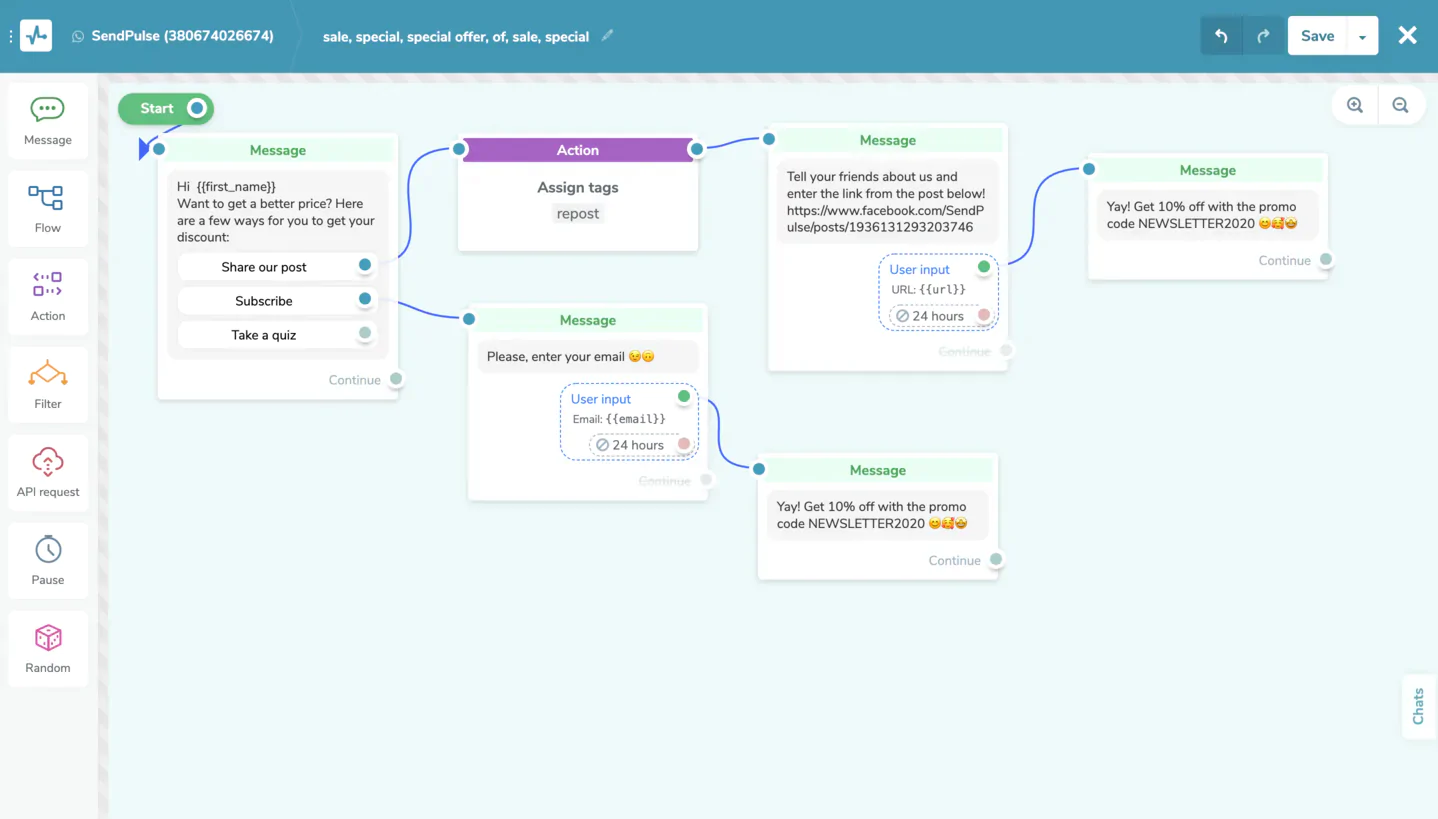 Con SendPulse podrás aprovechar todos los beneficios de WhatsApp Business