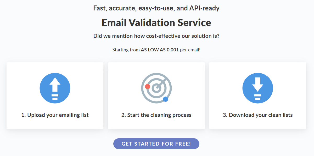 Головна сторінка SpotZee Email Verifier