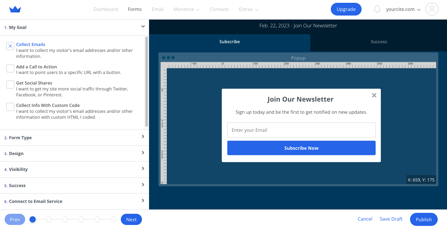 builder for subscription forms builder for subscription forms