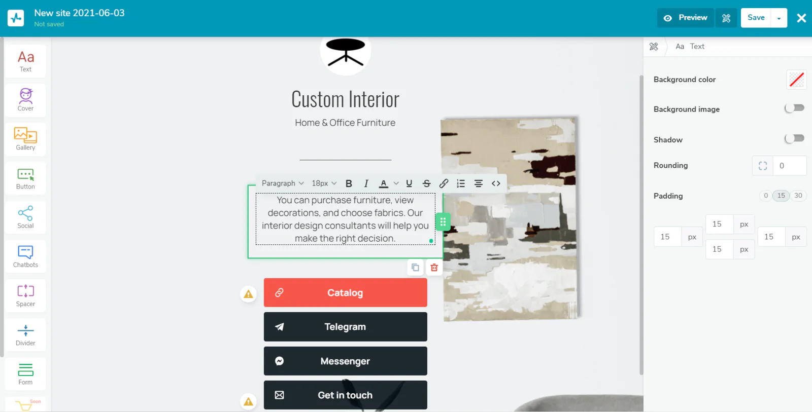 Una landing page será de gran ayuda para Instagram para empresas