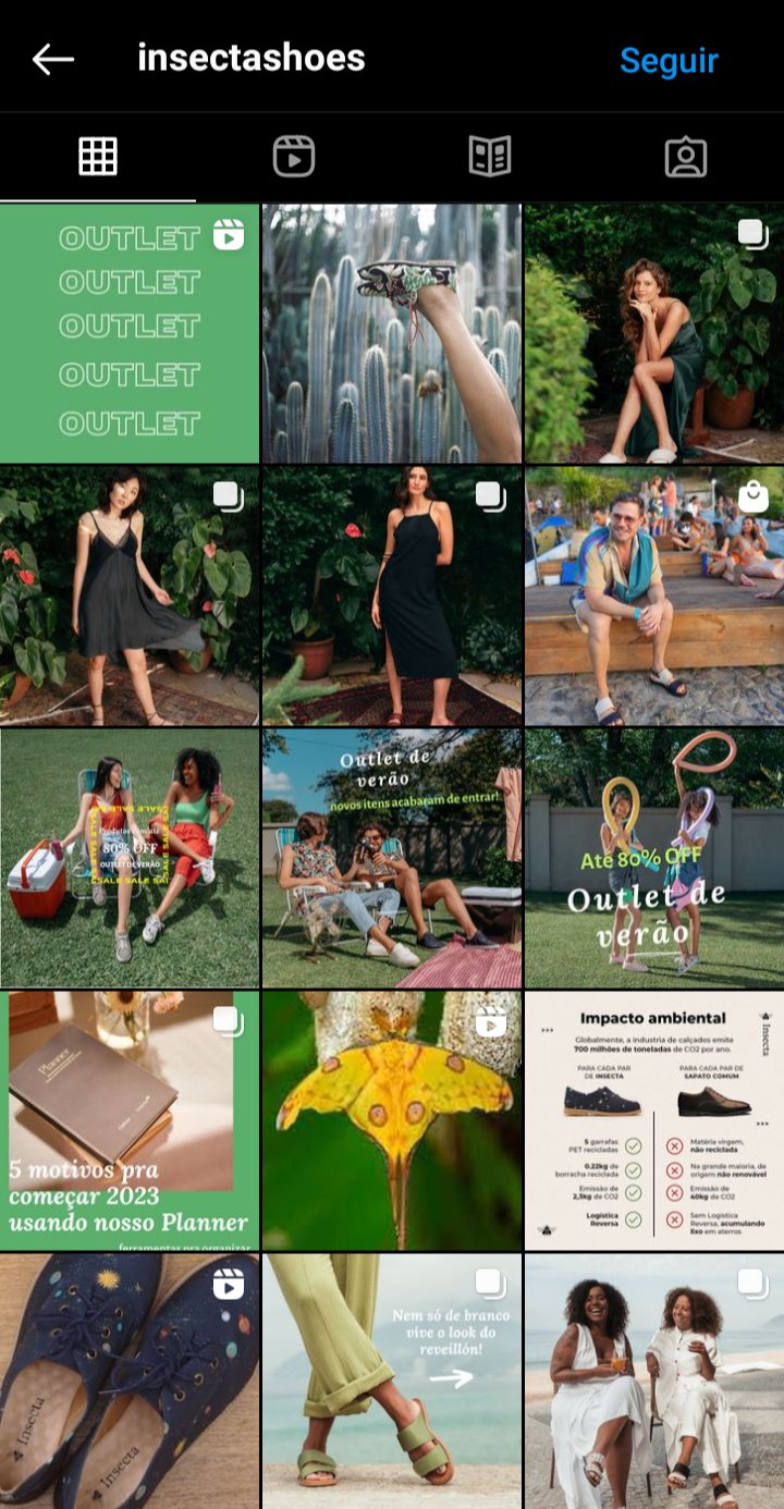 Exemplo de identidade visual no Instagram exemplo-de-identidade-visual-no-instagram-insacta-shoes