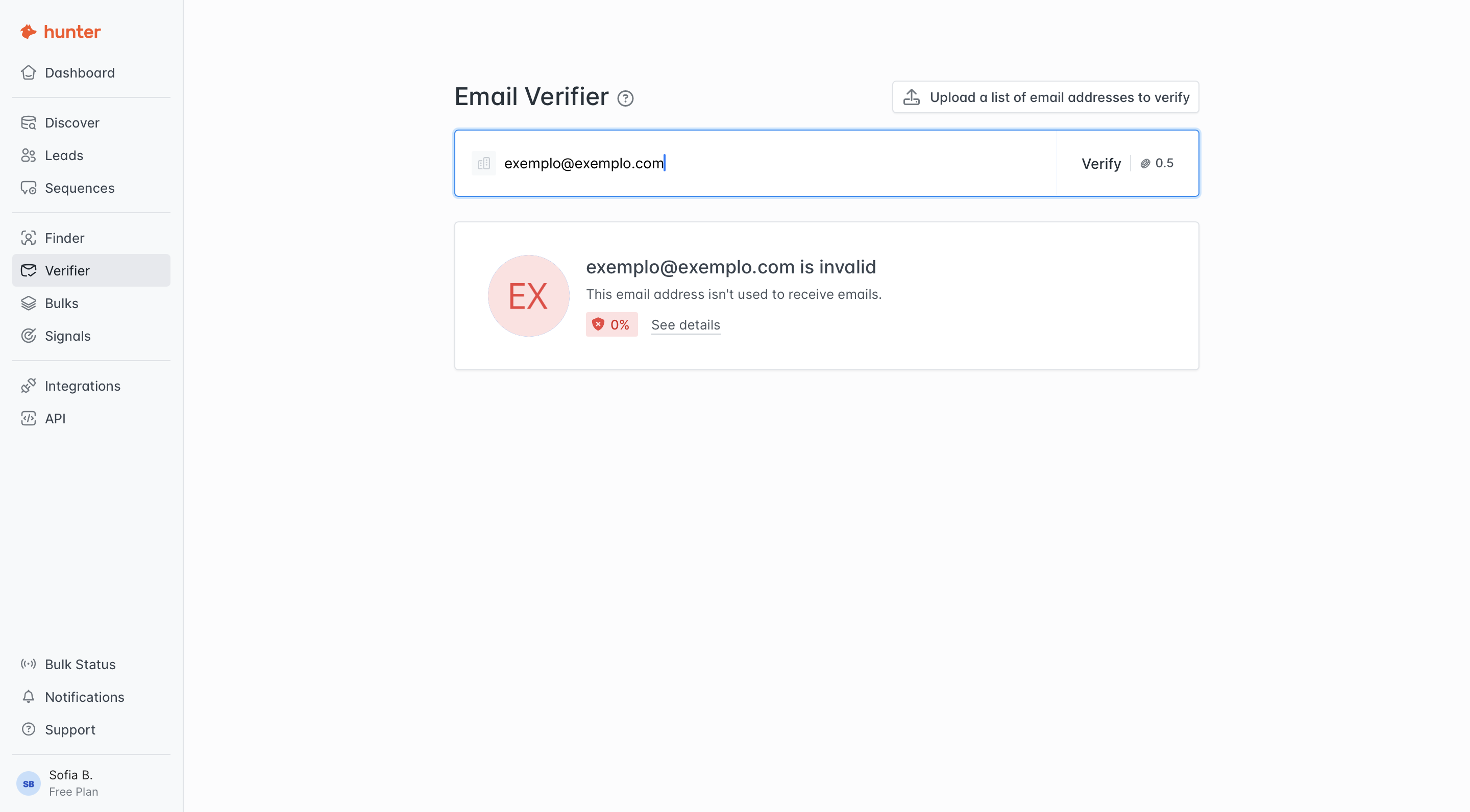 validador-de-email-hunter