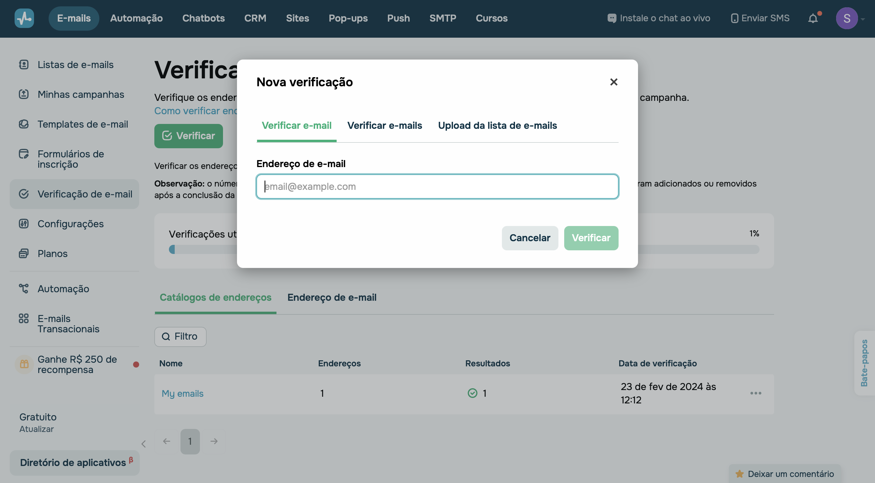 validador-de-email-sendpulse
