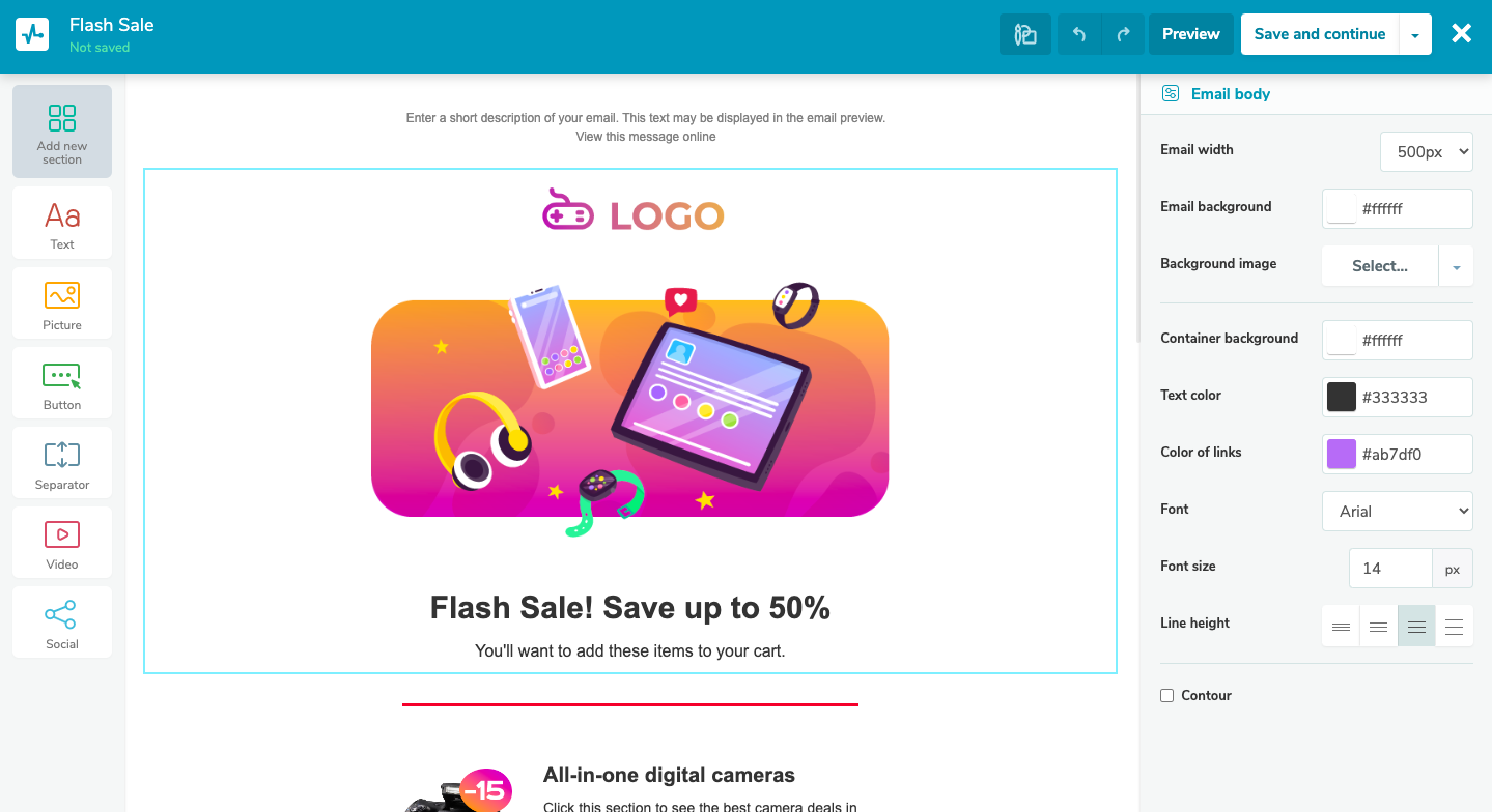 flash sale email template flash sale email template