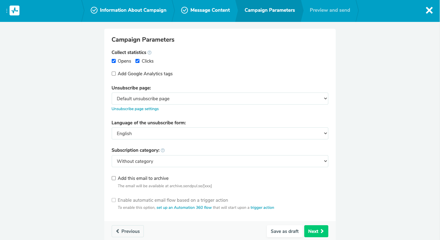 Finalizing the email campaign Finalizing the email campaign