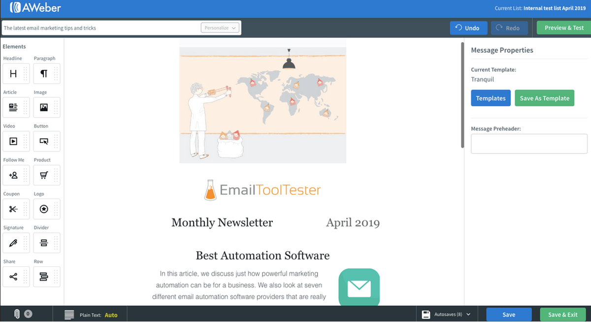 AWeber es una gran herramienta para la automatización de tu email marketing AWeber es una gran herramienta para la automatización de tu email marketing