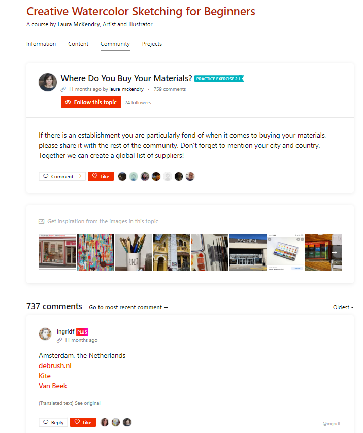 La interacción entre estudiantes es fundamental en un curso interactivo