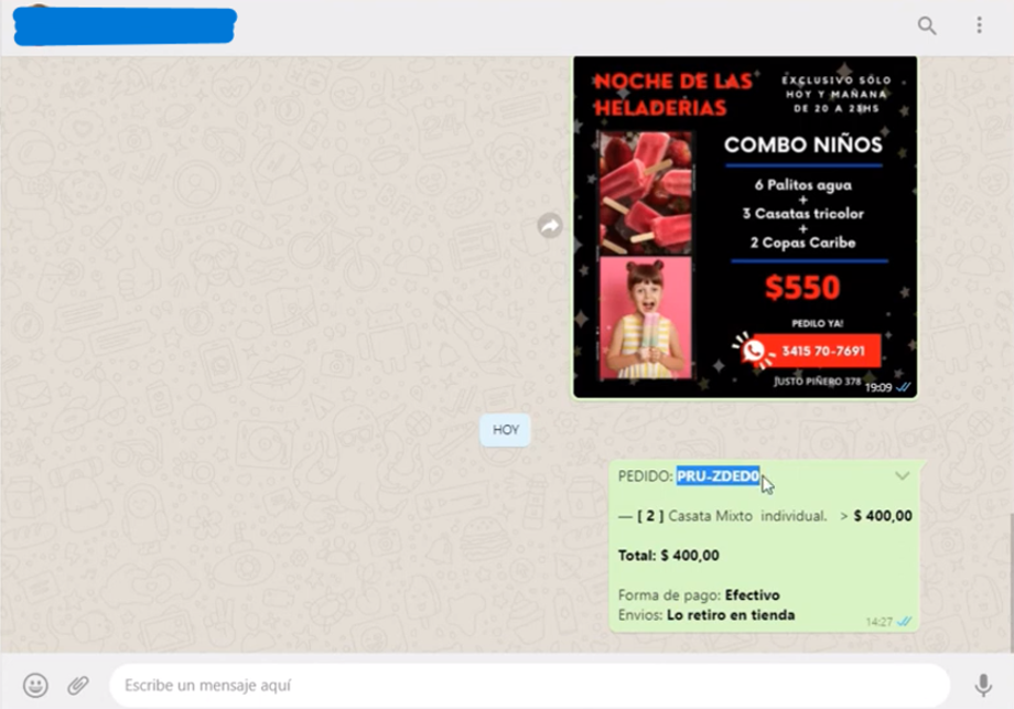 Pency permite finalizar las ventas através de WhatsApp