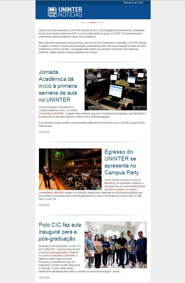 newsletter-exemplos-uninter newsletter-exemplos-uninter