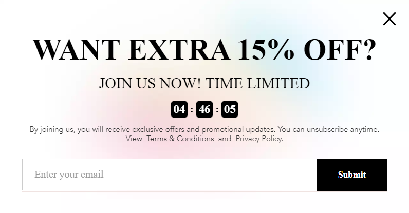 pop-up example pop-up example
