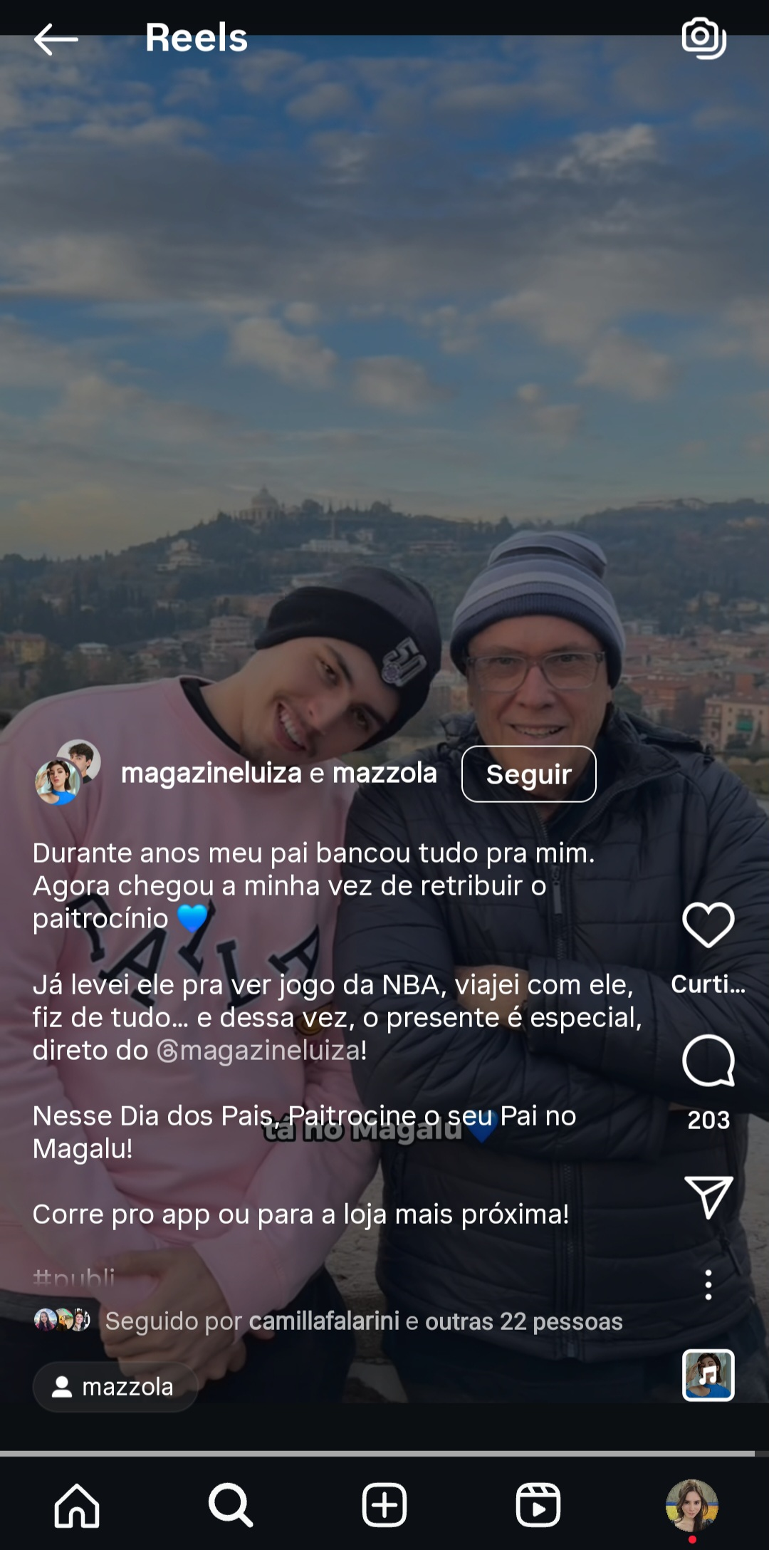 marketing-dia-dos-pais-magazine-luiza-mazzola