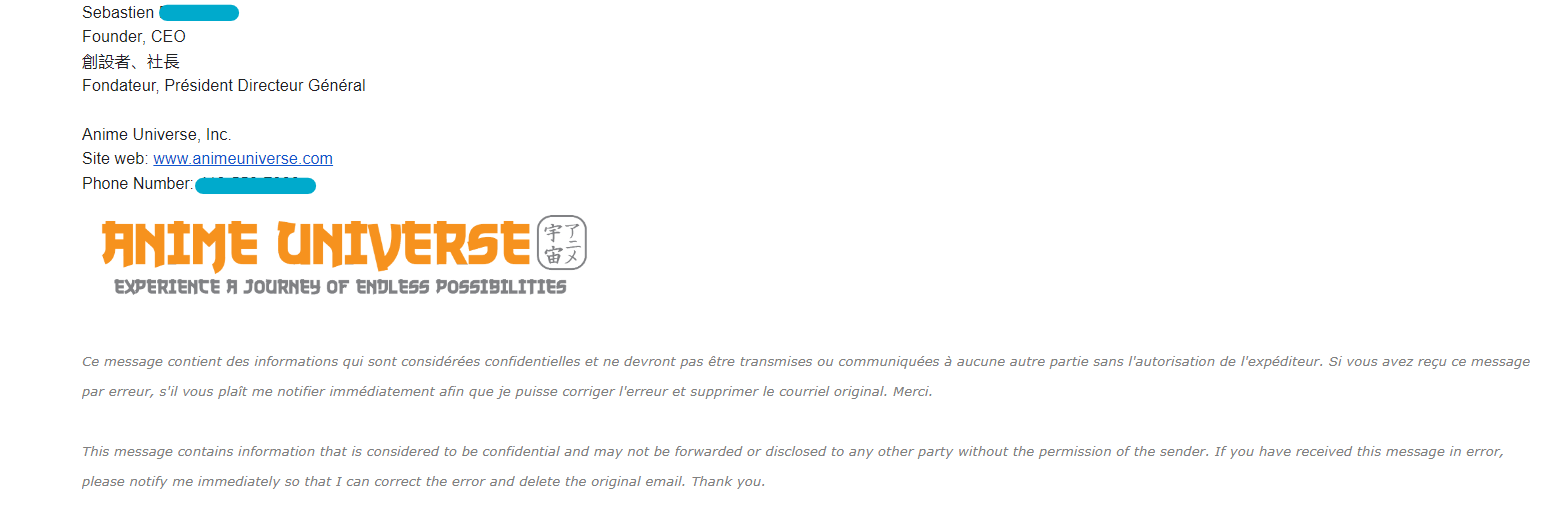 La información de contacto es fundamental para el de correo y evitar ser marcado como spam