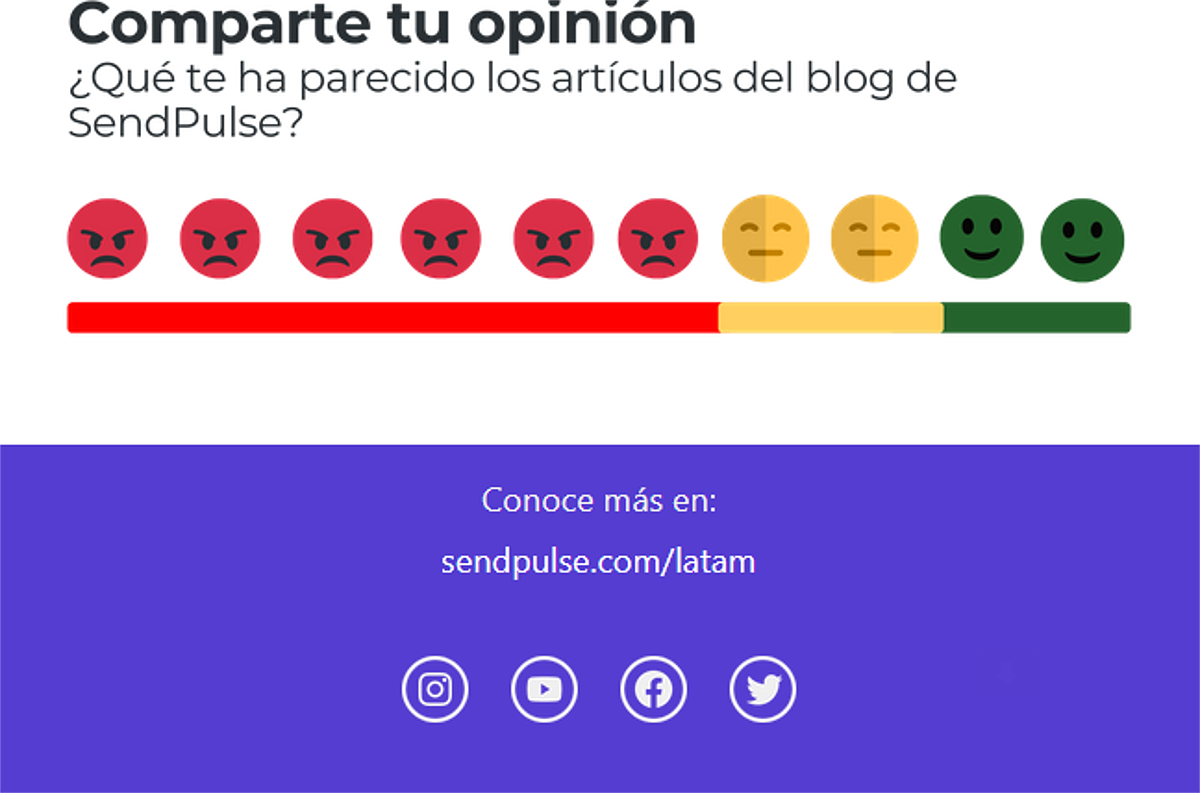 Agregar la dirección del sitio es una buena estrategia de estructura para tu correo electrónico