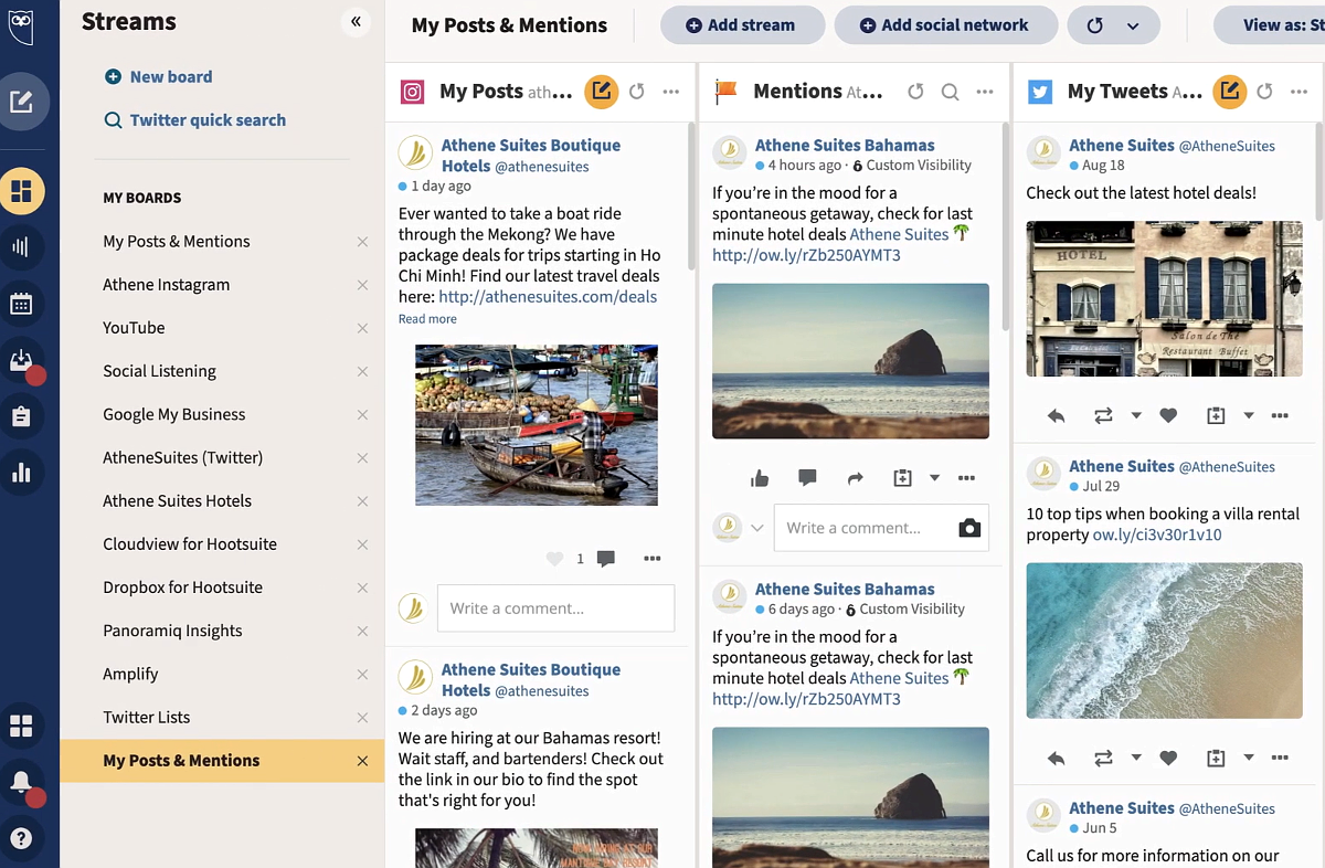 Tools for Social Networks: Analyze your competition 4 Hootsuite Streams is like all social platforms merged into one