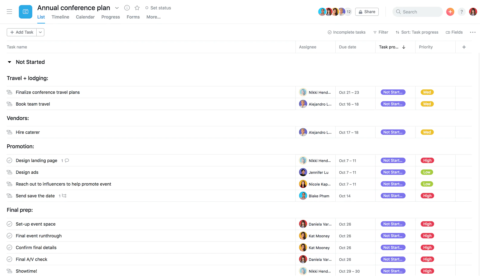 Asana te permite organizar a todo tu equipo para administrar tus tareas de marketing Asana te permite organizar a todo tu equipo para administrar tus tareas de marketing