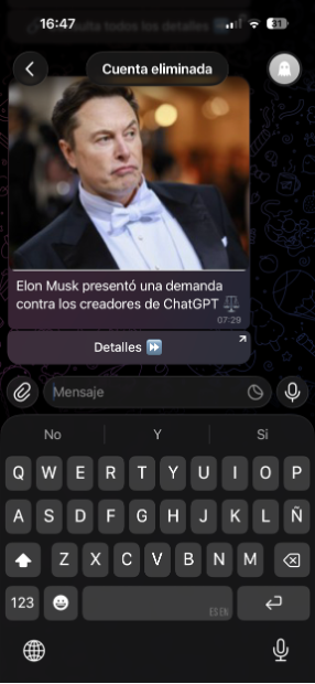 bots para redes sociales de desinformación en Telegram