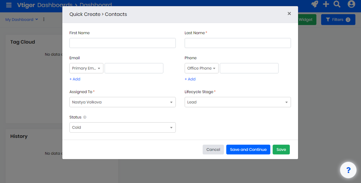 Vitger CRM es un gran ejemplo de CRM con opciones completamente gratis Vitger CRM es un gran ejemplo de CRM con opciones completamente gratis