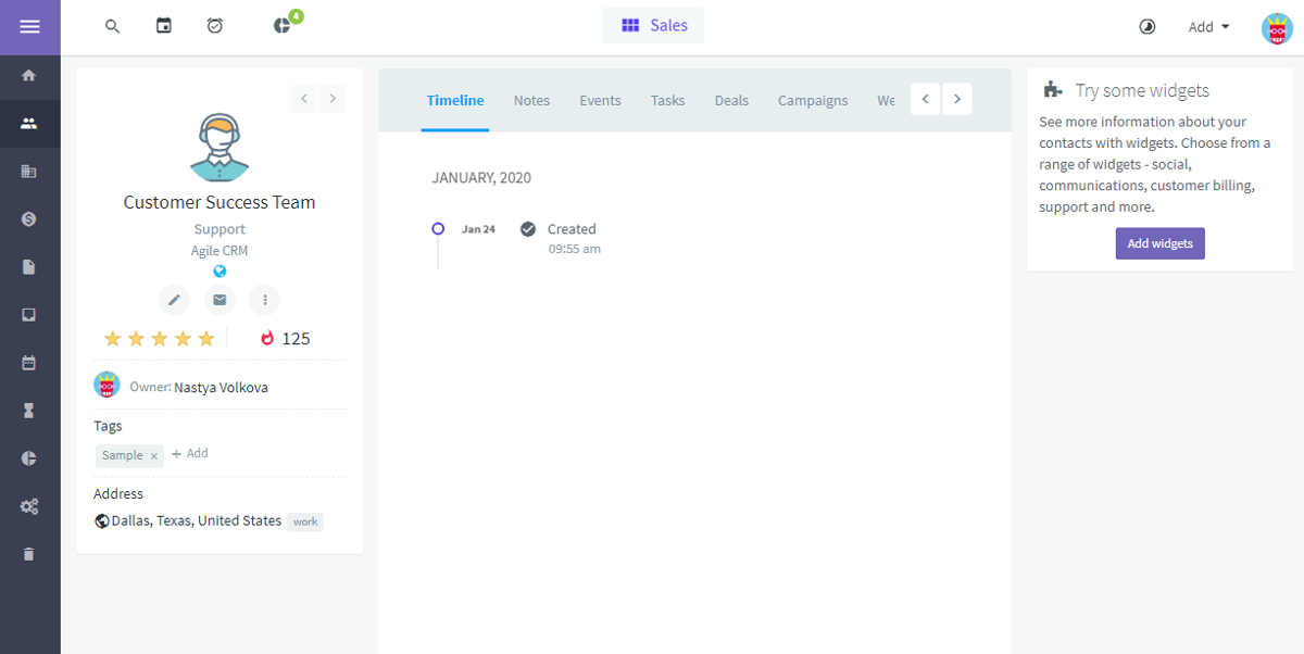 Agile CRM es un ejemplo de CRM que permite una fácil administración de tareas Agile CRM es un ejemplo de CRM que permite una fácil administración de tareas