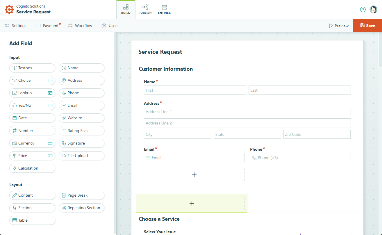 Building a form