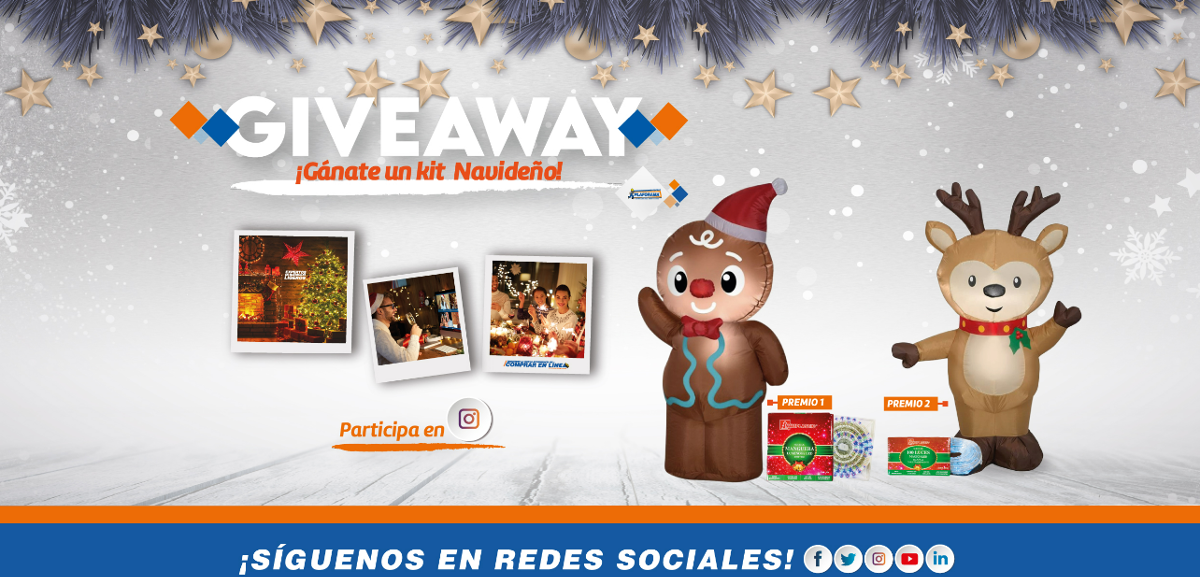 A la hora de hacer un giveaway festivo es muy importante mantener el espíritu de las fiestas